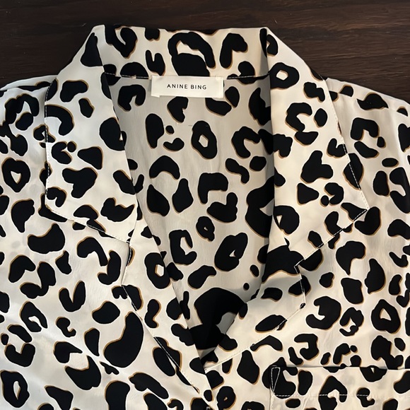 Anine Bing Dalmatian Button up Blouse - Picture 2 of 4